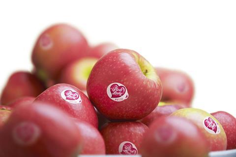 Pink Lady apples first arrived in the UK in 1992