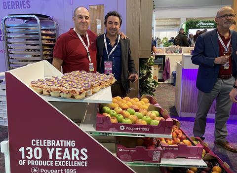 Adrian Olins (right) with Carl Latino at the anniversary event in Madrid