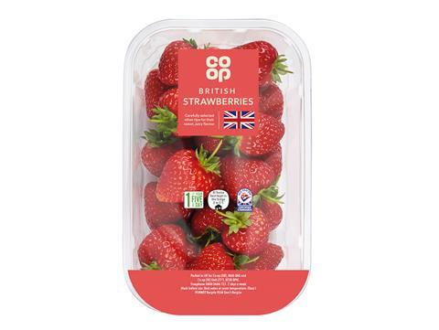 Co-op's British strawberries