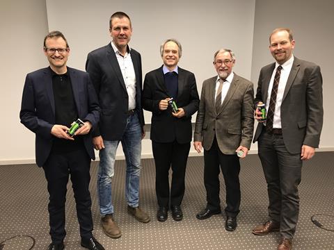 v.li.: Michael Legrand, Christian Ufen, Dr. Thomas Schmidt, Dieter Weiler, Dr. Christian Weseloh