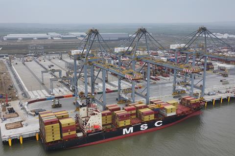 MSC Sena arrives at London Gateway