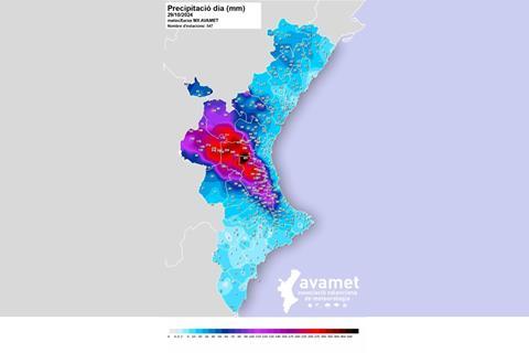 Valencia rainfall