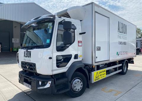 Albion Fine Foods operates 45 HGVs and 90 vans to deliver fresh, chilled and frozen produce across the UK