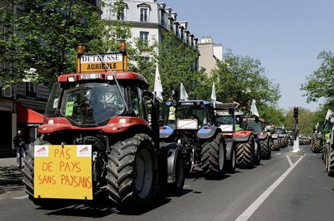 French farmer protests