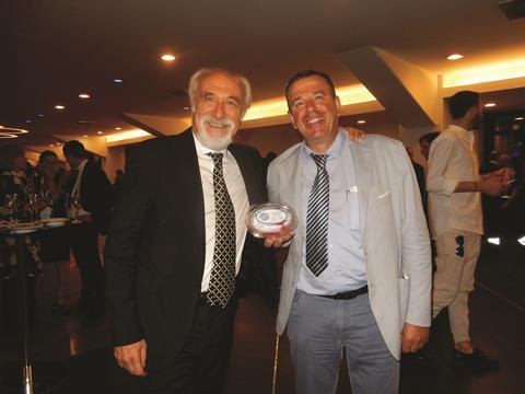 Roberto Fresch, Präsident EO Eurocirce (re.), mit Alfio Giomi, Präsident des Verbandes FIDAL. Foto: EO Eurocirce