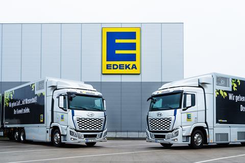 Edeka Nord Wasserstoff-Lkw - Edeka Nord