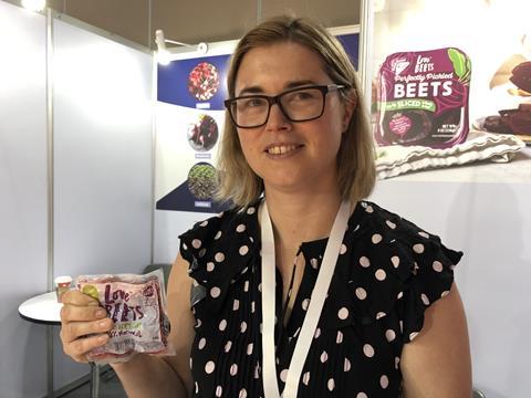 Sarah Huntley of G's Fresh at Asia Fruit Logistica 2022 in Bangkok