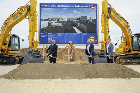 Spatenstich für neues LIDL Logistikzentrum Großebersdorf