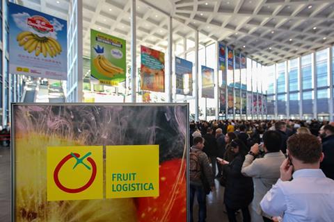 DE CREDIT Messe Berlin TAGS Fruit Logistica South Entrance