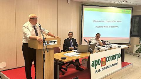 Apo Conerpo AGM 2025 Maurizio Gardini Daniele Ghezzi Davide Vernocchi