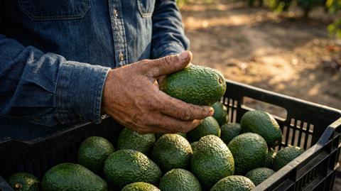 Hass avocado hand Adobe Stock