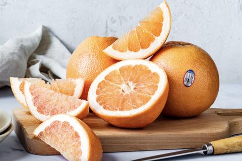 Sunkist grapefruit wooden chopping board US
