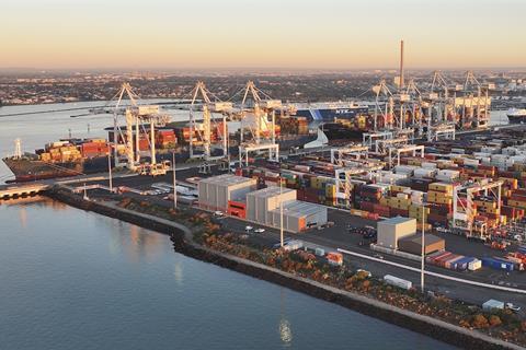 Victoria International Container Terminal at Port of Melbourne ICTSI