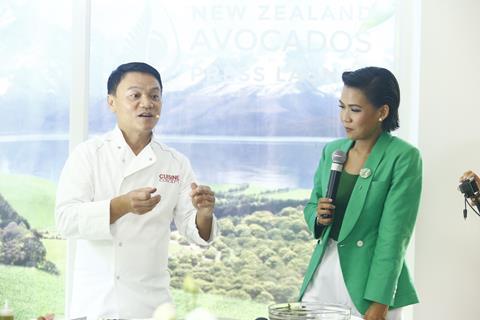 Image 2 Thailand celebrity chef Ian Kittichai and New Zealand Avocado ambassador Patcharasi Kalamare Benjamas