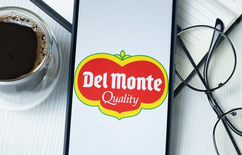 Del Monte logo on smartphone desk MUST CREDIT Postmodern Studio - Adobe Stock