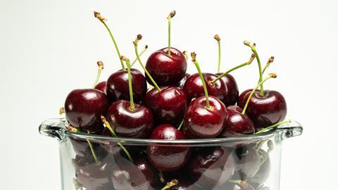 Chilean cherries bowl
