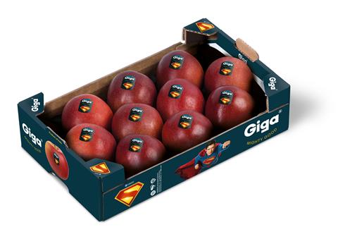 Giga Superman apples tray