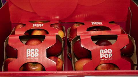 RedPop apples packaging