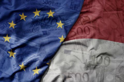EU Indonesia flags money watermark Adobe Stock