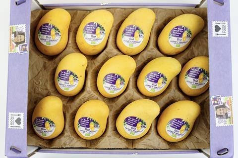 Eosta Peru case of Ataulfo organic mangoes