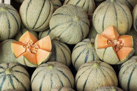 Spanish melons whole and cut Adobe Stock