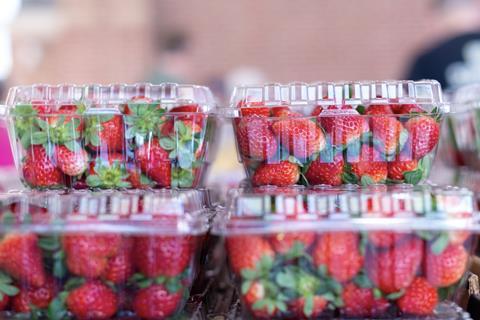 Strawberries in plastic containers Adobe Stock