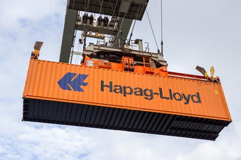 Hapag-Lloyd container carried MUST CREDIT VanderWolf Images - Adobe Stock