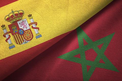Morocco Spain textured flags Adobe Stock