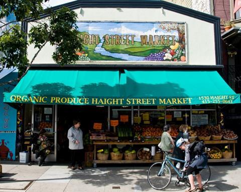 US San Francisco Haight-Ashbury greengrocer