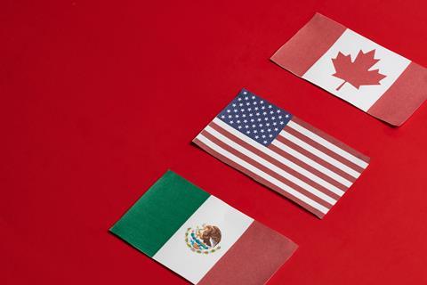 North American flags