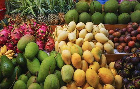 Tropical fruit assortment Thailand