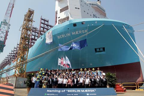 Berlin Maersk naming June 2025