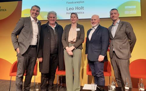 Fruit Logistica 2025 Logistics Hub Global Coalition of Fresh Produce Ron Lemaire Deon Joubert Tineke Van de Voorde Leo Holt Steve Alaerts