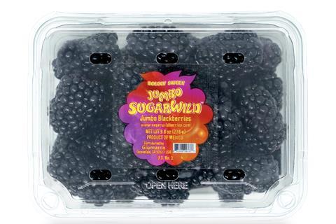 Sugarwild jumbo blackberries Giumarra