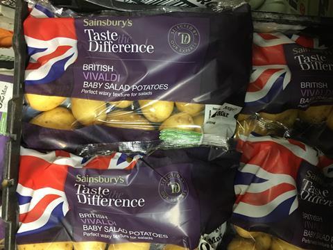 GB souds Sainsburys Vivaldi potatoes Taste the Difference UK
