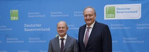 (v.l.) Olaf Scholz und Joachim Rukwied