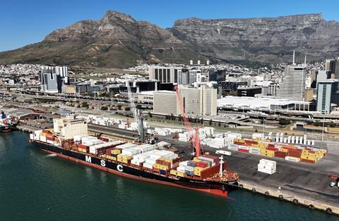 MSC Houston Port of Cape Town Summer Citrus from South Africa going to Philadelphia