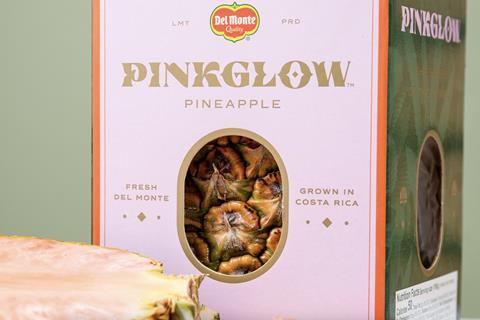 Del Monte Pinkglow pineapple retail box