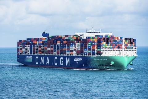 CMA CGM Concorde LNG powered container vessel MUST CREDIT Mariusz - Adobe Stock