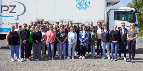 Edeka besucht Chicorée- und Pilzbetrieb