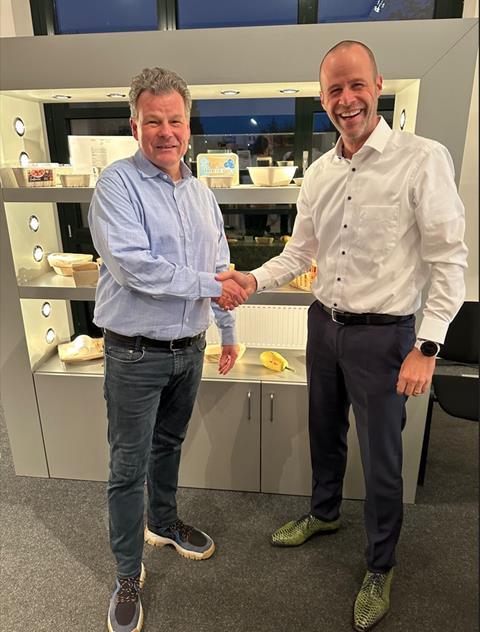L&S Integration in die Prodinger Gruppe L&S-Geschäftsführer Frank Schuh (l.) und Steffen Prodinger, CEO der Prodinger Gruppe - Foto Lorentzen & SieversL&S