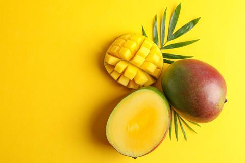 Aufgeschnittene Mango