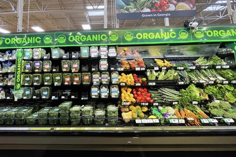 US organic fresh produce Walmart MUST CREDIT billtster - Adobe Stock