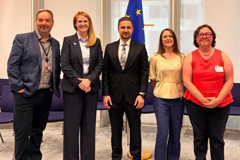 GCCA Shane Brennan Sara Stickler Adrian George Axinia MEP Julie Hanson Christine Weiker European Cold Storage and Logistics Association