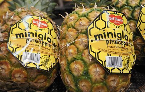 Del Monte Miniglow pineapples on sale in Japan MUST CREDIT Ned Snowman - Adobe Stock