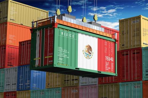 Mexico trade container Adobe Stock
