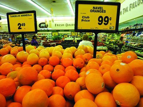US Vons Safeway Bulk Navels Tangelos citrus