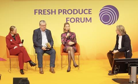 Fruit Logisgica 2025 Fresh Produce Forum Bauke van Lenteren Luc Vanoirbeek Maria Wieloch Chris White