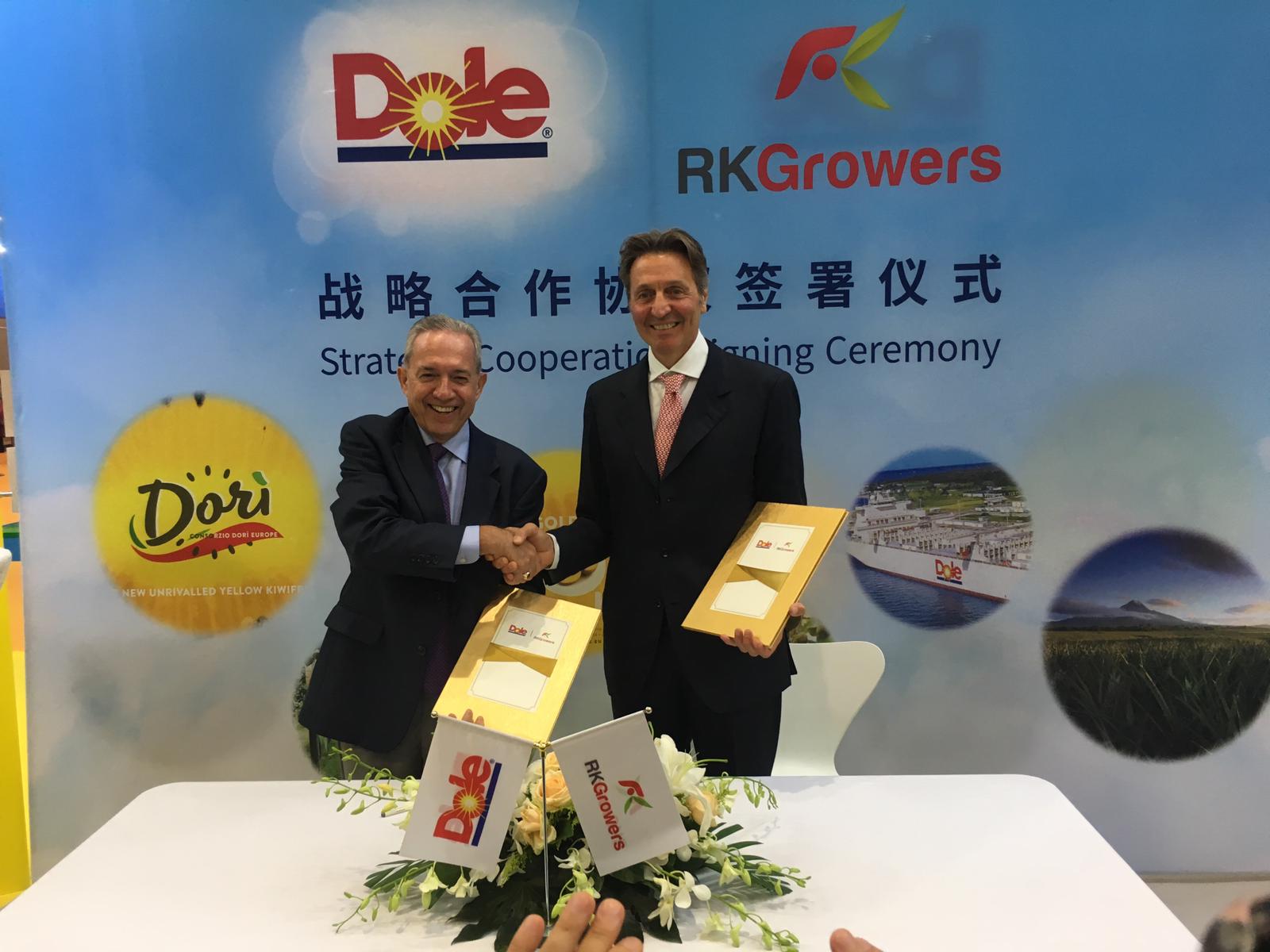 Richard Toman, the President of Dole Asia and Mr. Paolo Carissimo, President and Managing Director of RK Growers